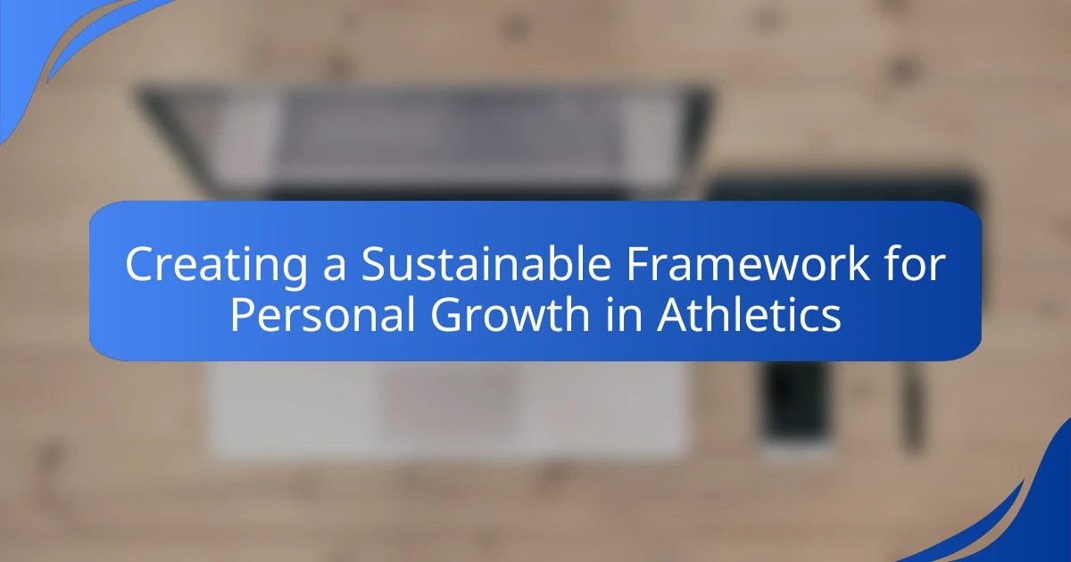 Creating a Sustainable Framework for Personal Growth in Athletics